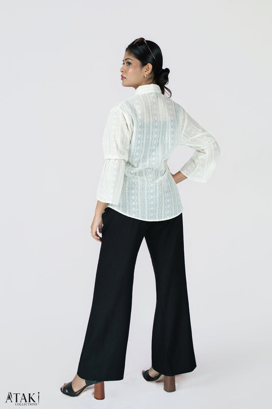 Midnight Grace Wide-Leg Trouser