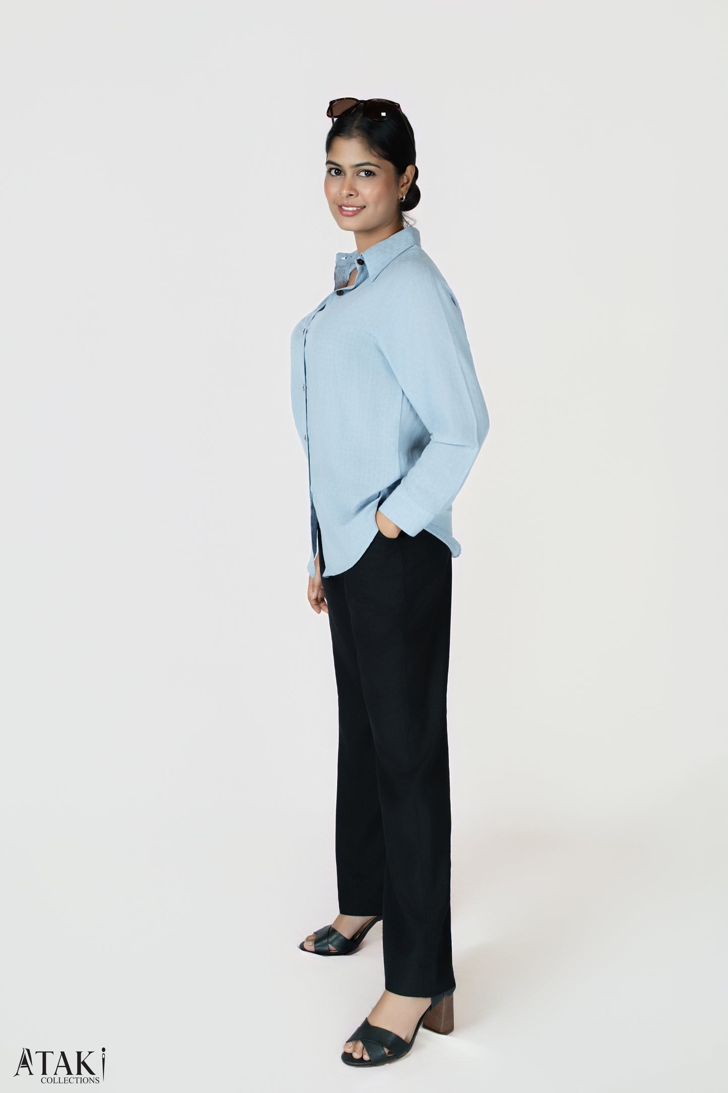 Midnight Grace Wide-Leg Trouser