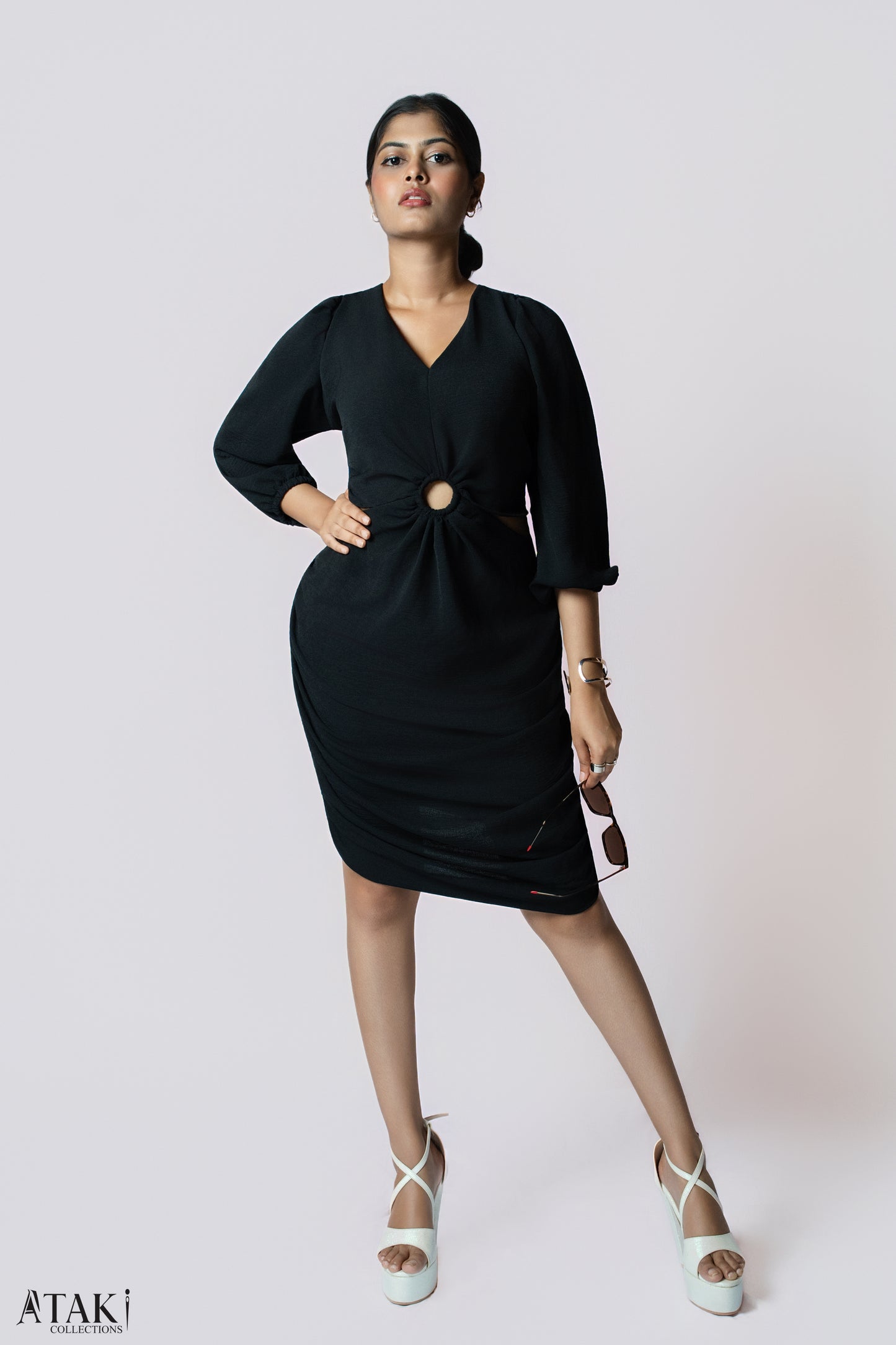 Noir Ring Detail Dress