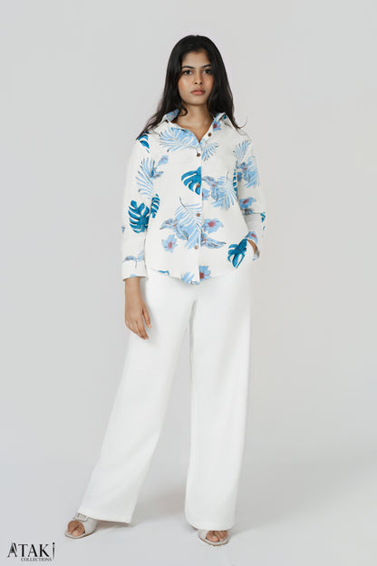 Isla Wide-Leg Linen Trousers