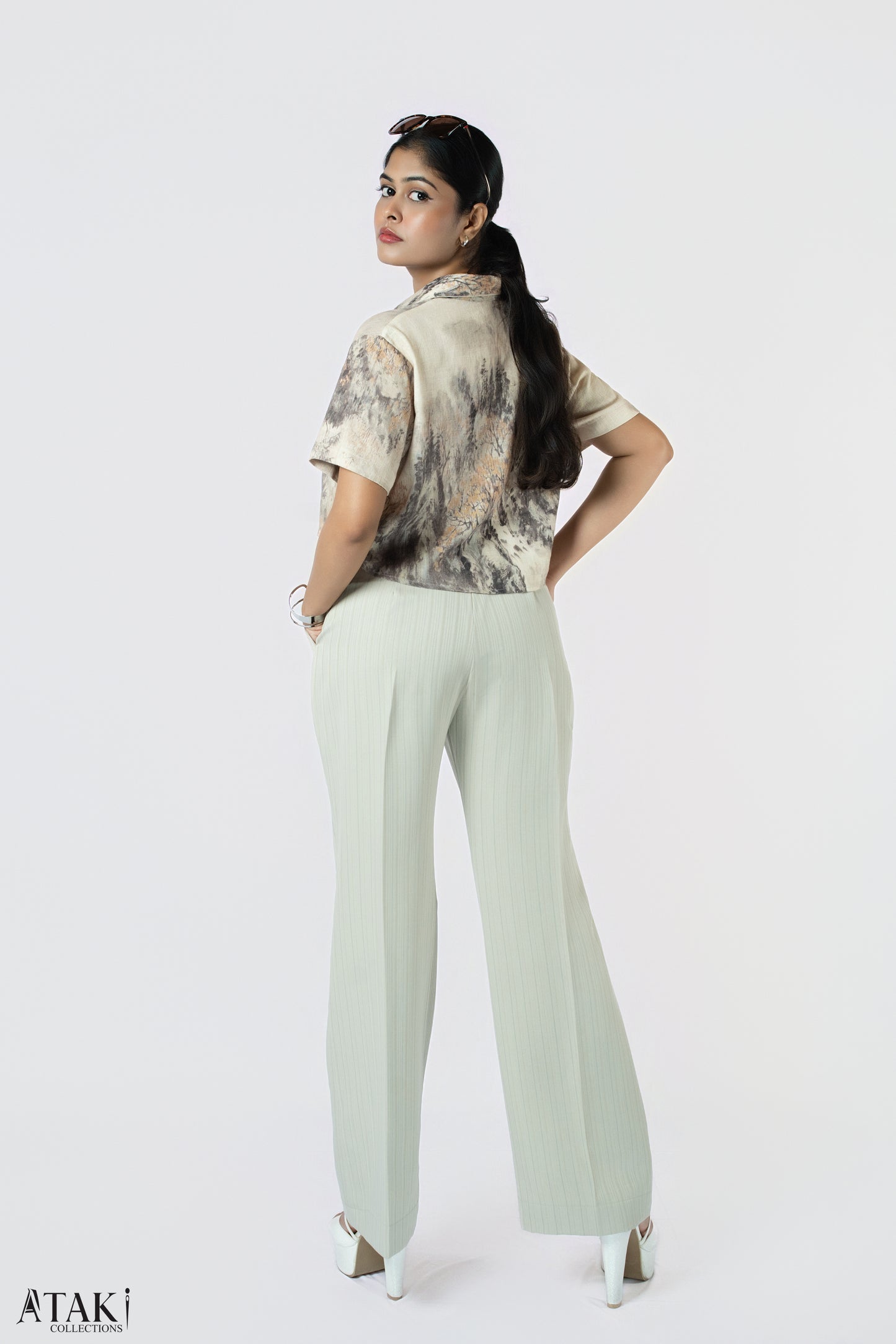 Lune Wide-Leg Trousers
