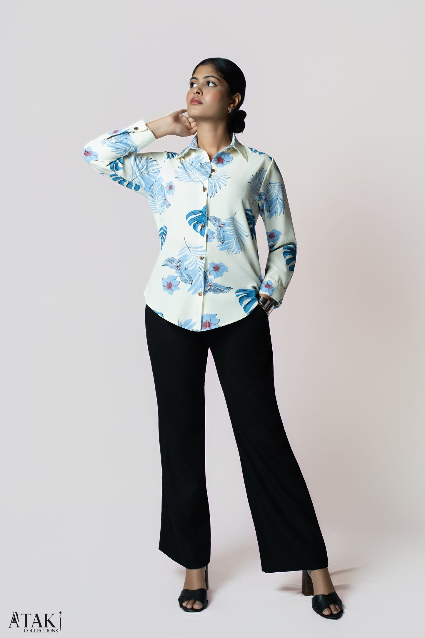 Midnight Grace Wide-Leg Trouser