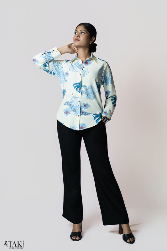 Midnight Grace Wide-Leg Trouser