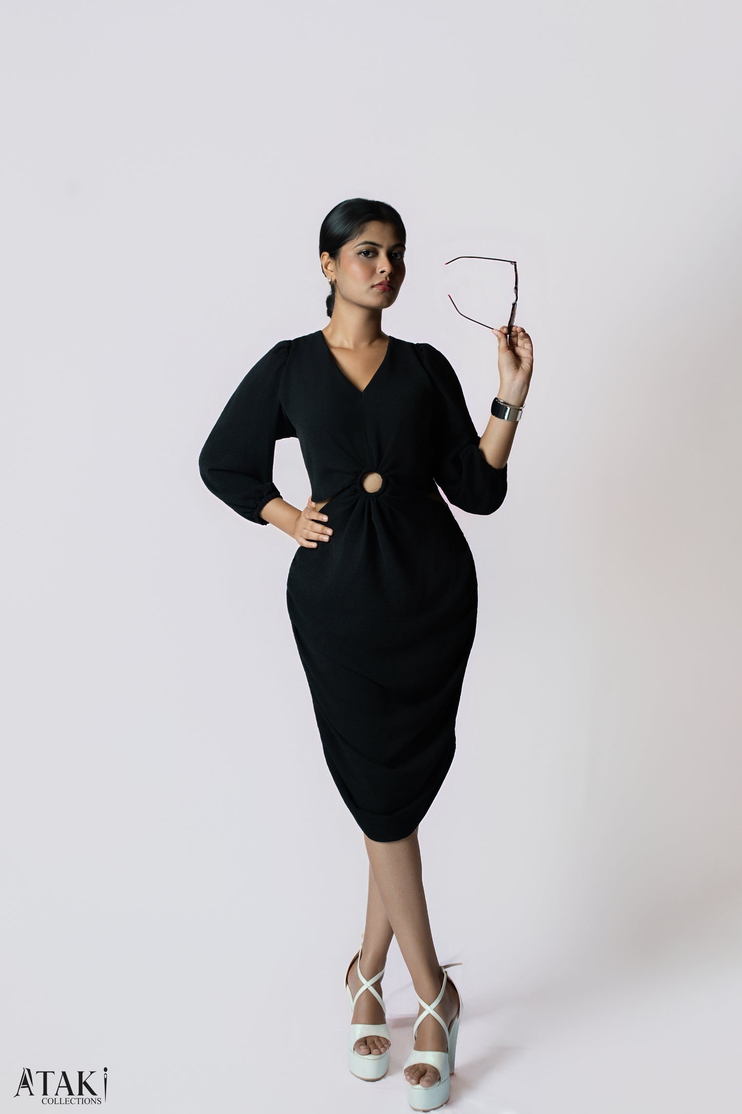 Noir Ring Detail Dress