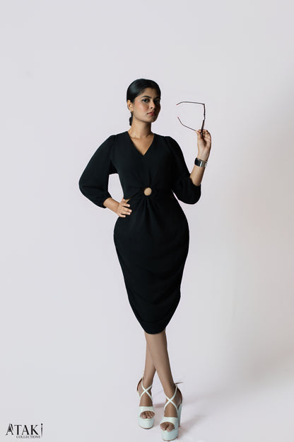 Noir Ring Detail Dress