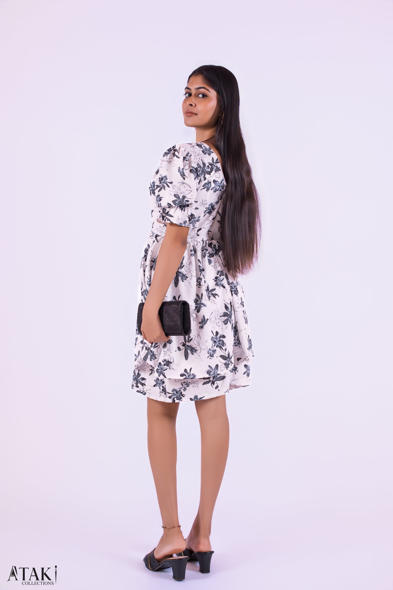 Luna Bloom Puff Sleeve Dress